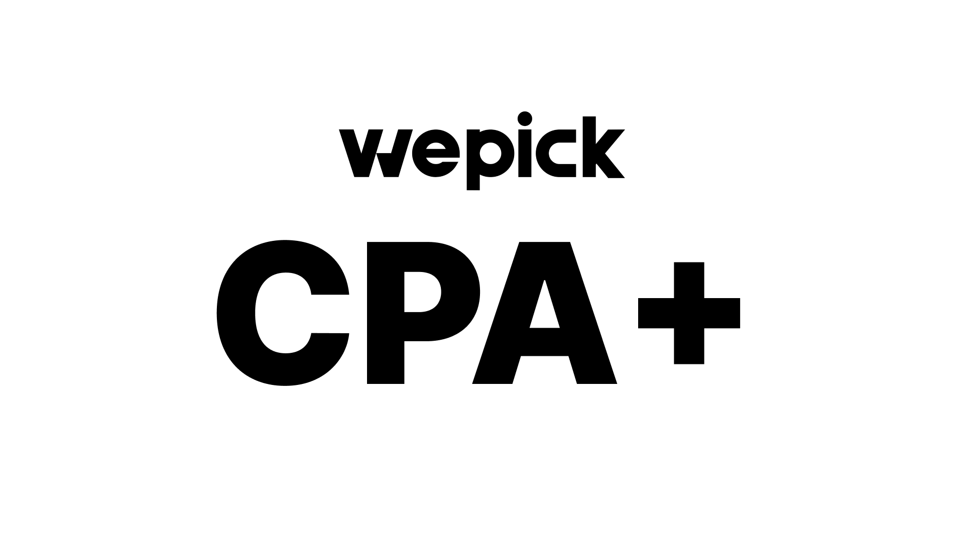 위픽 로고와 CPA+가 써있는 있는 CPA+ 광고 상품 썸네일